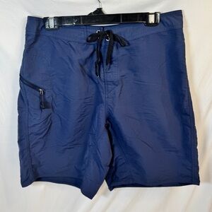 Patagonia Men’s Navy Blue Board Shorts – Swim Trunks Size 36